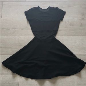 American Apparel Black Mesh Dress